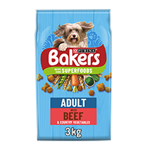 BAKERS Beef with Vegetables Dry Dog Food Purina